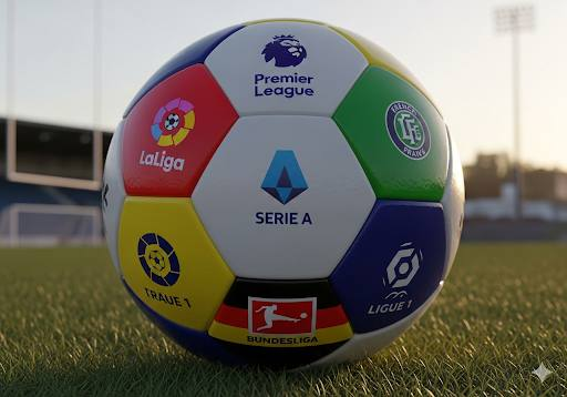 五大联赛直播APP界面展示